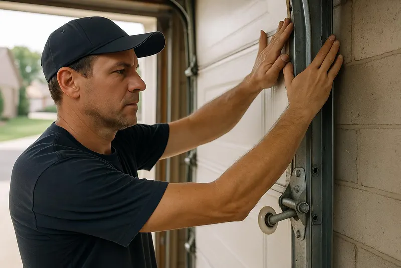 Off Track Door Repair in Orange Lake